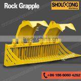 Skeleton Rock Bucket With Grapple Fork for Skid Steer Loader thumbnail-2