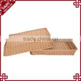 Handcraft PE Rattan Fruit Vegetables Basket Double for Supermarket Display thumbnail-3