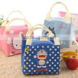 Promotion Pattern Canvas Luminum Foil Insulated Thermal Kids Lunch Bag for School thumbnail-1