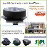 SUNNY FAN Industrial Ventilation Use Roof Mounting Heat Extractor Fan 12W Solar PV Module Powered Warehouse Air Exhaust Fan thumbnail-5