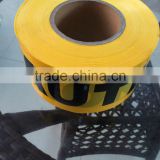 best price yellow color customized PE warning tape caution tape