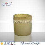 Hand Made Glass Cup Glass Candle Cup Chocolate Colored Design Glass Cup thumbnail-1