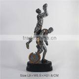 Resin rugby player trophy