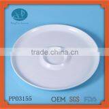 New Products 2015 Innovative Product Ceramic Enamle Egg Tray,egg Tray,round Shape Snack Plate thumbnail-1