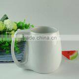 Wholesale Bulk Cheap Price Big White Drinking Ceramic Mug Cup thumbnail-1