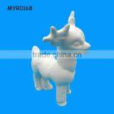 Custom Christmas Ceramic Bisque Cute Elk Christmas Ornament thumbnail-1