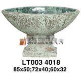 Vietnam Bowl Simple Pattern Decorative Outdoor Ancient Green Planter thumbnail-1