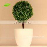 GNW GP003 Artificial Plastic Topiary Ball Plant Pots for Office Table Decoration thumbnail-2