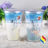 PS Double Wall 450ml Color Changing Tumbler With Oem Design thumbnail-3