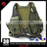 Hunting Military Molle Style Tactical Vest With 10 Pouches and Pistol Holster