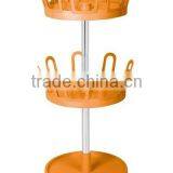 Swivel ABS Slippers Rack, 2-tier Waterproof Shoe Rack,round Shoe Rack thumbnail-5