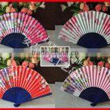 The Existing Fabric Folding Fan With Bamboo Ribs thumbnail-1