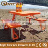Aluminum Plastic Camping Table Set Outdoors Picnic Camping Travel Table thumbnail-2