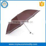 New Design Promotional Colorful Portable Logo Print 3 Folding Bottle Umbrella for Gift