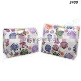 PP Laminated Jute Shopper Bag With Bamboo / Cane Straight Handle thumbnail-1