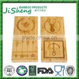 Christmas Image FDA FSC LFGB Certificated Bamboo Cup Coaster thumbnail-1