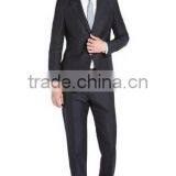 Navy Shimmering Navy Wool Two Button Suit(SHT1143) thumbnail-1
