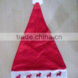 Red Plush Christmas hat with lights (HL-025)