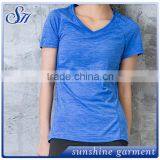 High Quality Gym Workout Yoga Short Sleeve T-shirt thumbnail-2