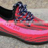 Stock Lot Fashion Mesh Flyknit Sports Running Shoes Woman Breathe Freely thumbnail-1