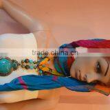 Handmade Pendant Scarf ,Traditional Indian Scarf, Chiffon Scarf 2015 Collection thumbnail-2