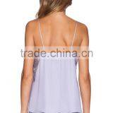 Deep V-neck Purple Top Wholesale Women Crop Top Sweat Suit thumbnail-3