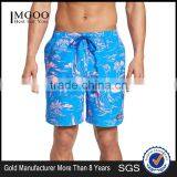 New Design Pattern Custom Print Island Scenic Swim Trunks With Lined Keen Length 100% Polyester Board Shorts thumbnail-1
