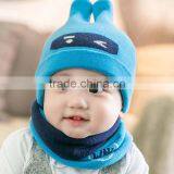 TC17002 Wholesale Cute Baby Winter Hat New Fashion Long Knitted Pattern Baby Beanie Hat thumbnail-1