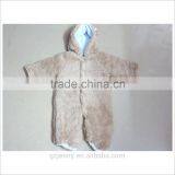 Newborn Baby Warm Clothes Custom New Design Wool Baby Onesie In Pink or Grey thumbnail-2