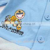 8TB1-109 Blue Plain Knitted Baby Winter Clothing 8 Pcs Set New Born Baby Gift Set With Hanger Package thumbnail-4