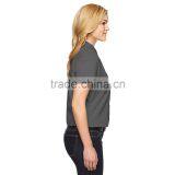 Women Office Working Clothes Short Sleeve Polo Shirt Ladies Work Uniform Style Made in China thumbnail-6