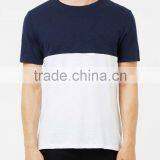 Wholesale Custom Navy Blue and White Mens T-shirts 100% Cotton t Shirts thumbnail-2