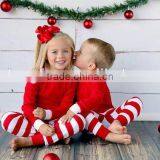 Wholesale Christmas Pajamas Long Sleeve Round Neck 100% Cotton Casual Family Matching Christmas Pajamas thumbnail-3