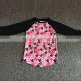 Boya Baby Easter Boutique Clothing Ruffle Raglan T-shirt With Bunny Printed Pattern thumbnail-5