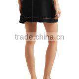 2017 Latest Ladies Mini Sexy Jeans Short Denim Skirt Hot Girl Wearing Fashion Maxi Black Mini Jeans Skirt thumbnail-4