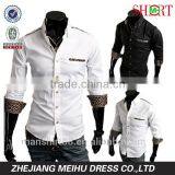 Mens Slim Fit Long Sleeve Organic Cotton Dress Shirt thumbnail-1