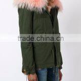 Shandao OEM New Fashion Slim Fit Custom Winter Long Sleeve Faux Fur Coat thumbnail-3