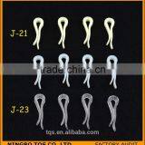 Garment Accessory Without Teeth Shirt Packing White Plastic Clips thumbnail-6