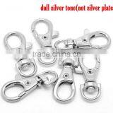 Silver Tone Lobster Swivel Clasps For Key Ring 3.8x1.8cm(1-1/2"x3/4"),20PCs,Customize thumbnail-1