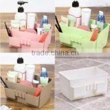 Hot Sale Multifunction Waterproof Plastic Sundry Desktop Makeup Cosmetic Storage Box Container Case Organizer 5 Color Random