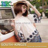 2016 Fashion Lace Fabric Art Lace New Navy Bilateral Symmetry Cotton Openwork Embroidery 2016 Fashionin-friendly Soft Summer Dr thumbnail-2