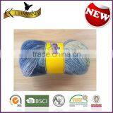 Mixed Color Good Quality Silk Cotton Polyester Blend Hand Knitting Yarn Manufacturer