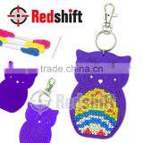 Felt Cross Stitch Owl Keychain Art and Craft Kit Diy Educational Toy thumbnail-1