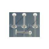 Unique Milky White Logo Luster Stainless Steel 16 Lip Labret Jewelry With Non - Toxic thumbnail-1