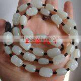 Jewels Jade Hetian Jade Jade Necklace Male Eighteen Arhats Handmade Jade Pendant Necklace Chain Lanyard Mens Genuine Jade Stone