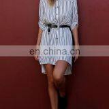 Casual Designer Women Pinstripe Shirt thumbnail-4