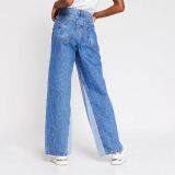 Blue High Rise Wide Leg Jean thumbnail-2