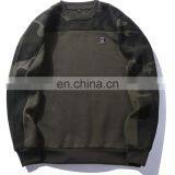 Wholesale Oem Custom With Own Logo no Minimum Blank With Raglan Seam Crewneck Camo Hoodie Sweatshirt thumbnail-2