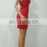 Женская сексуальная однотонная платье. Летнее женское повседневное платье с открытым спиной и горловиной, бодикон платье для женщин