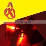 Wholesale Manufacturer Custom Adjustable Outdoor Nylon Bar Wire Wiring Flashing Light Rechargeable Led Pet Dog Cat Harness thumbnail-5